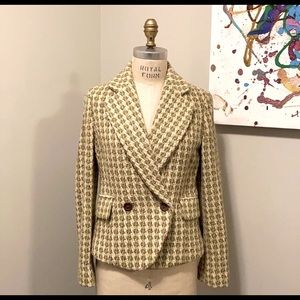 Banana Republic Vintage style Houndstooth pattern blazer